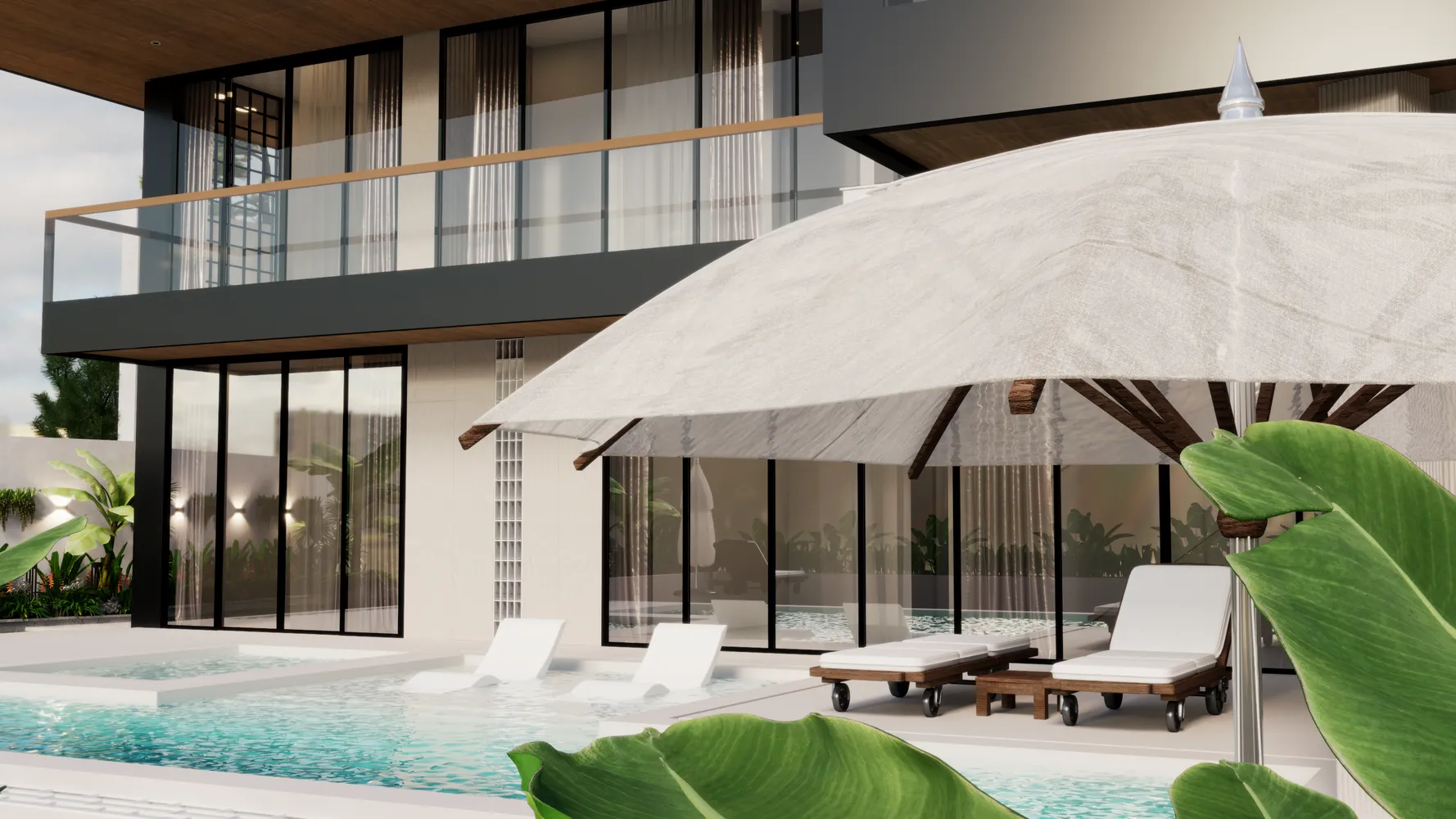 Puri Sidem 3BR — outdoor lounge